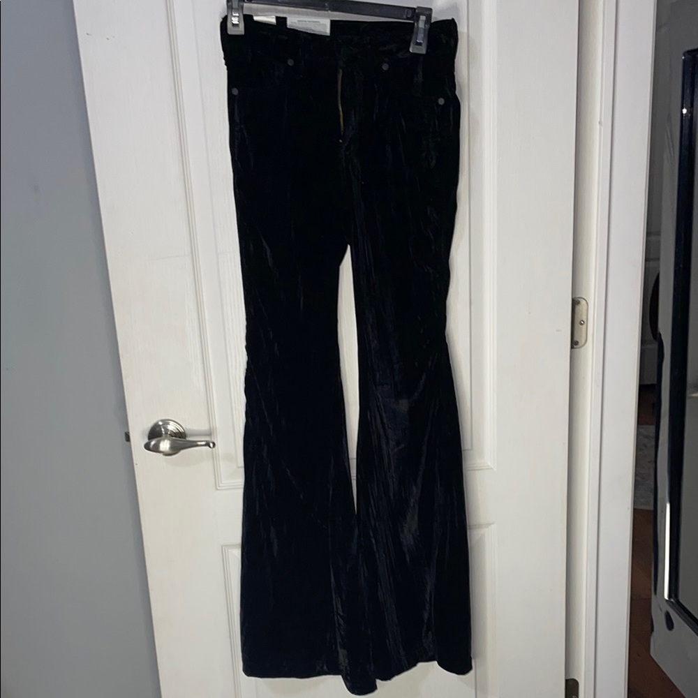 Wrangler Black Boot Cut Velvet Pants